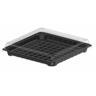 Poj. na sushi 26,9x26,9x4,6cm  PET   op.25 szt. (3) K-304PET  (kpl.góra+dół)