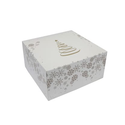 Pudełko 25x15x8cm nadruk ZŁOTA CHOINKA, Boże Narodzenie  op.5 szt.**