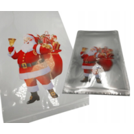 Worki celof. 40x60cm op.50 szt.  Boże Narodzenie/Mikołaj **