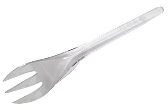 Widelec Mini transparentny 10cm  fingerfood  200szt.  REUSE