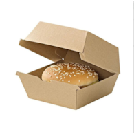 Pudełko hamburger 15x15x8 cm; duży, bez nadruku; op.100 szt.   ST ++