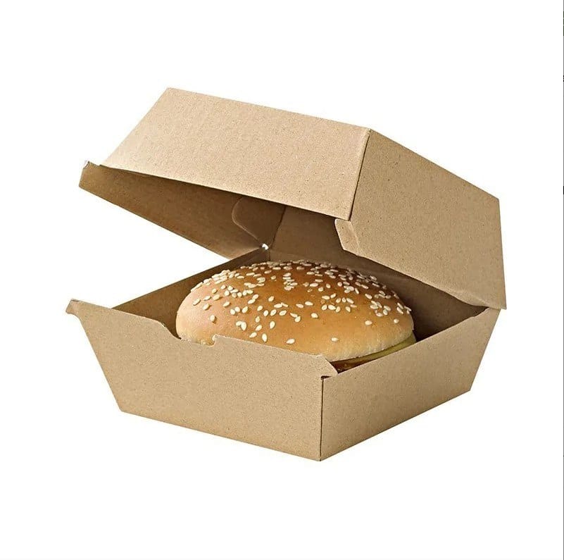 Pudełko hamburger 15x15x8 cm; duży, bez nadruku; op.100 szt.   ST ++