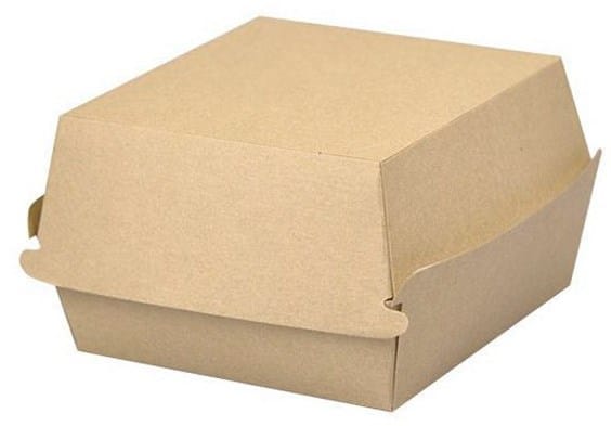 Pudełko Hamburger 11,5x11,5x7,5 cm; średni, bez nadruku; b/br.  op.200 szt.   ST ++