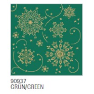 Serwetki 40x40cm flizelinowe skł.  Boże Narodzenie  op.50 szt. (6) Cristal  zielone  90937