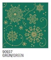 Serwetki 40x40cm flizelinowe skł.  Boże Narodzenie  op.50 szt. (6) Cristal  zielone  90937