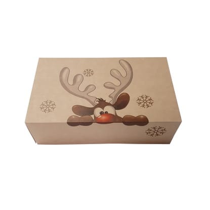 Pudełko 31x22x8 nadruk RENIFER  op.5 szt. **