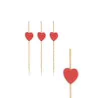 Patyczki Fingerfood 7cm Heart  op.100 szt. (15) 84665