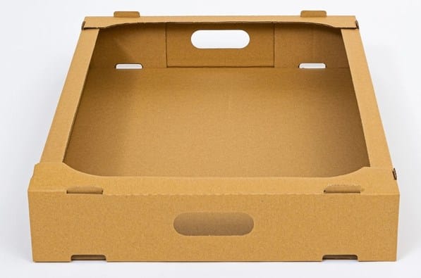 Pudełko  na pączki; 40x60x8,5cm  op.50 szt. (z półką wokół)  385g szaro-szary  GEMINI P **