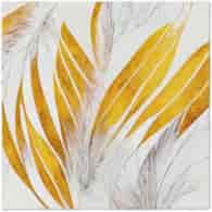 Serwetki 40x40cm flizelinowe skł.  wzór: biało-złote Angel Feathers  op.50 szt. (8)