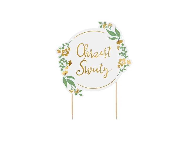 Topper na tort;  Chrzest święty, 15x20cm **