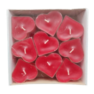 Świeczki - podgrzewacz serca  op.7 szt. czerwone
