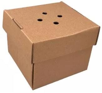 Pudełko Hamburger 13,2x13,2x10,1 cm; op.100 szt; szaro-szare 340g  P 