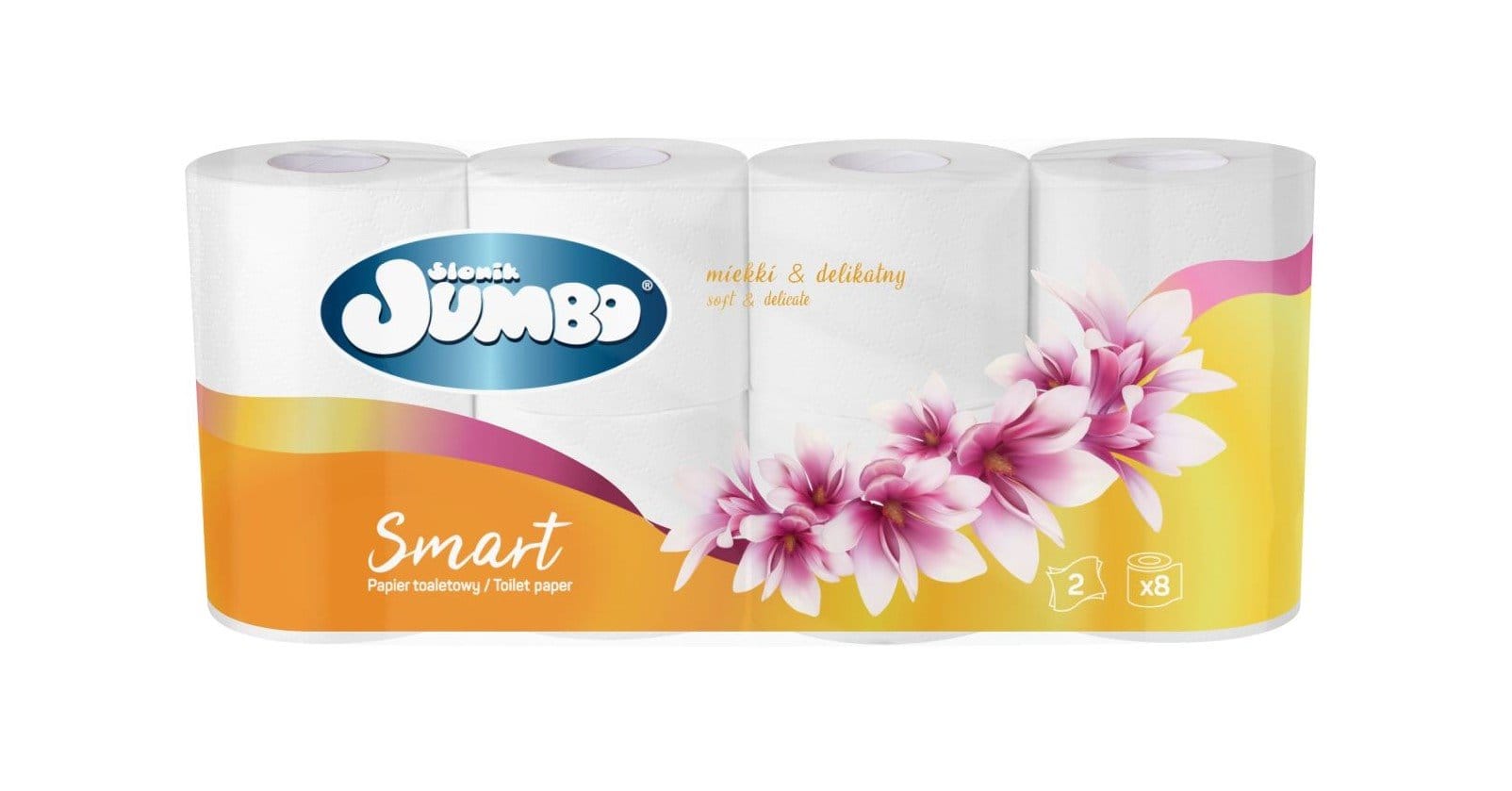 Papier toalet. Słonik  op.8 rolek (8) 2-warst. 16m