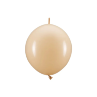Balon 33cm  op.20 szt. z łącznikiem; nude