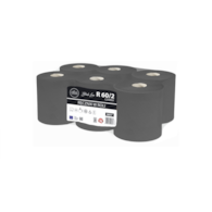 Ręcznik Maxi 19 Czarny; celuloza 2-w. 60m  op.6 szt.   ELLIS Prof.R60/2 0857  Black Line**