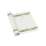 Bieżnik  Arlaid 0,4 -   długość 5 metrów   - White Flowers - konwalie   Komunia święta