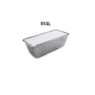 Foremka aluminiowa - prost.  900ml; 21,7x11,2x5,4cm  R14L (R-62L/R-44)  op.100 szt.  (20) do zamykania