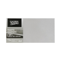 Koperta ozdobna  80x160mm Pearl srebrny jasny 150g  op.10 szt. **