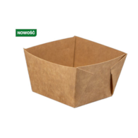 Poj. na lody papier. 245ml  op.50 szt. (26) Kraft  Plastic Free (prostok.)