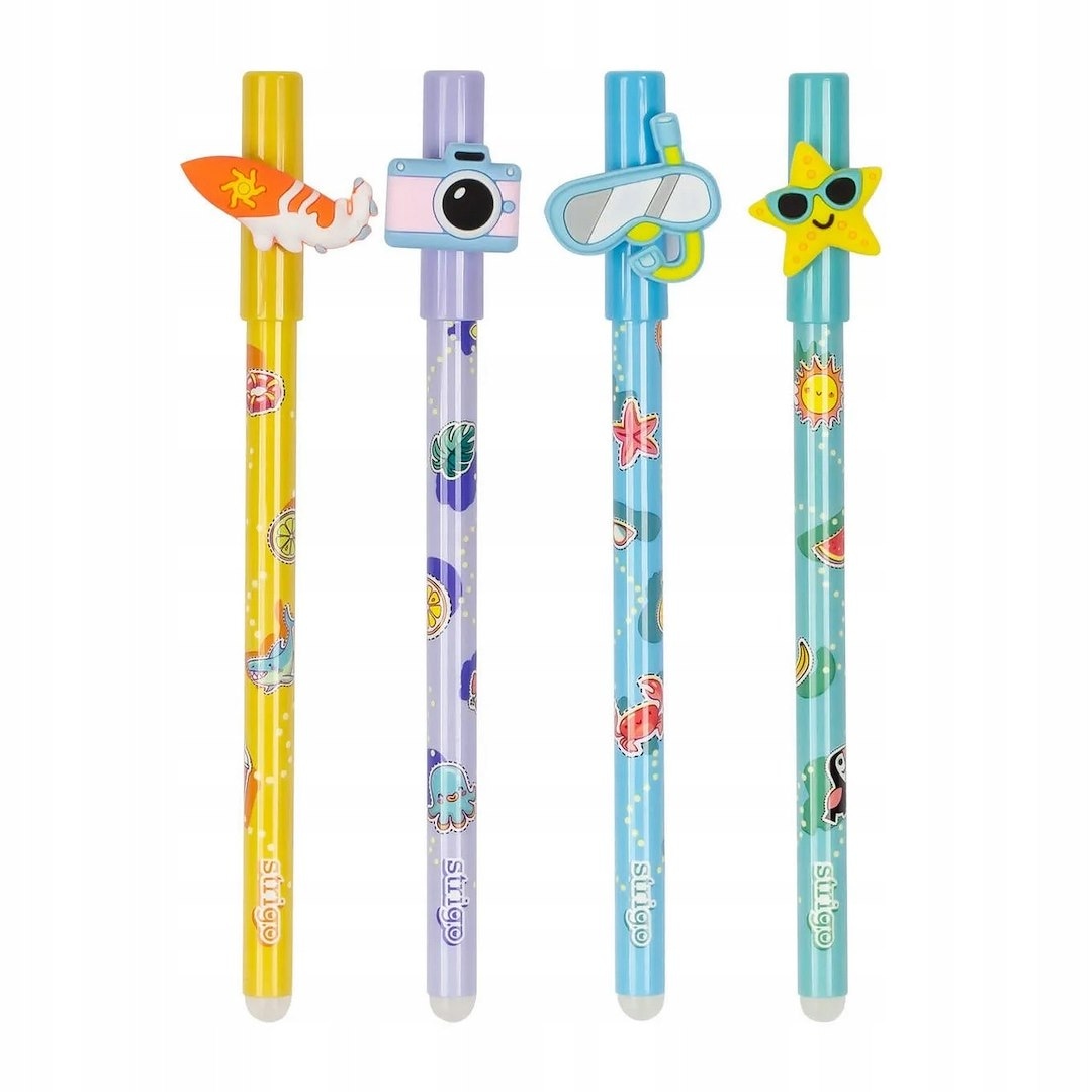 Długopis wymazywalny  Strigo ze skuwką Holiday **