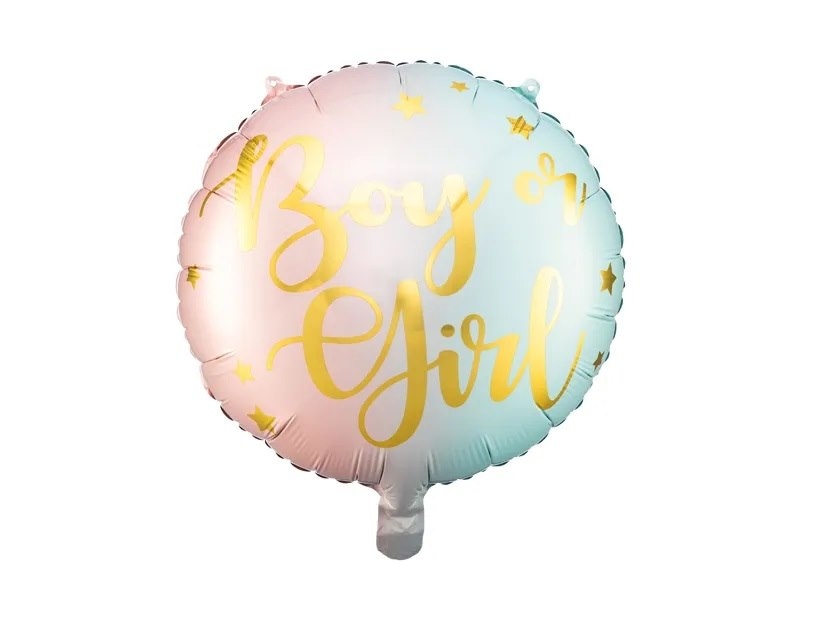 Balon foliowy  Boy or Girl; 35cm