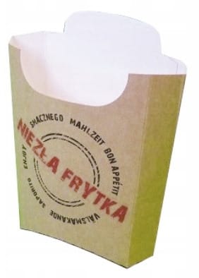 Pudełko Frytka 100g  nadr.  Certyfikat  op.500 szt.   P550 **