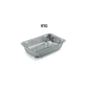 Foremka aluminiowa - prost.  800ml; 21x14x3,8cm  R1G(R22)  op.100 szt.  (10) WP do zamykania **