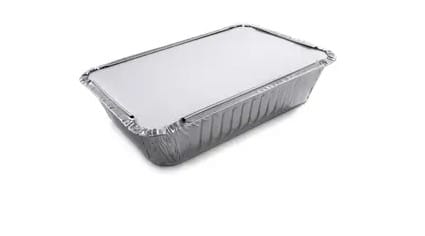 Foremka aluminiowa - prost.  850ml; 21,1x14,7x4,1cm  R850L (R52)  op.100 szt. do zamykania