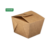 Poj. Kebab Box  500ml  op.75 szt. (9) brązowy  Plastic Free  59334**