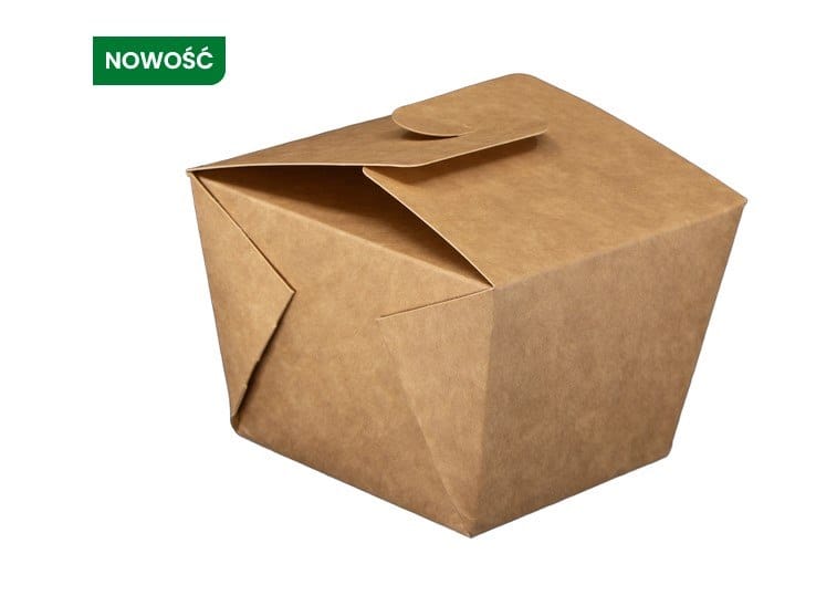 Poj. Kebab Box  500ml  op.75 szt. (9) brązowy  Plastic Free  59334**