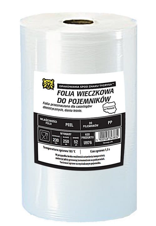 Folia do zgrzewania 230mm/250mb/52my; Easy Peel  PP U976