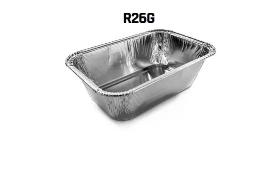 Foremka aluminiowa - prost.  550ml; 15,9x10,9x4,8cm   (R26G)  op.100 szt.  (20)  WP *