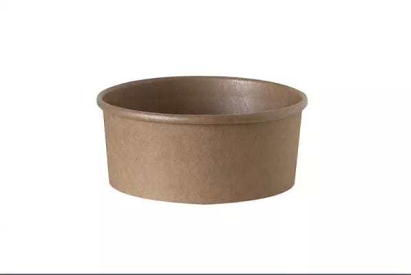 Poj. na sałatkę papier. brąz. okrągły  320ml  op.50 szt. (12) POTCART321C ++