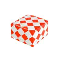 Pudełko Hamburger 13x13x8 cm; duży,  op.100 szt;  czerwona kratka **