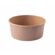 Poj. na sałatkę papier. brąz. okrągły  750ml  op.50 szt. (6)   POTCART750PFFC   plastic free**