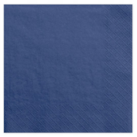 Serwetki 33x33cm  skł. 3-warst.  op.20 szt. granatowa  SLCO002400 P-M