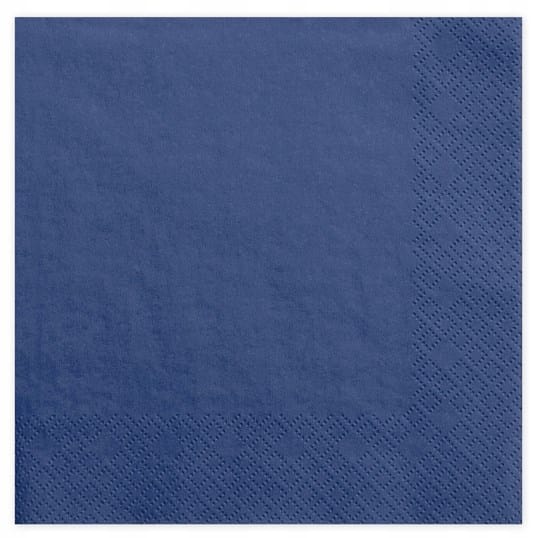 Serwetki 33x33cm  skł. 3-warst.  op.20 szt. granatowa  SLCO002400 P-M