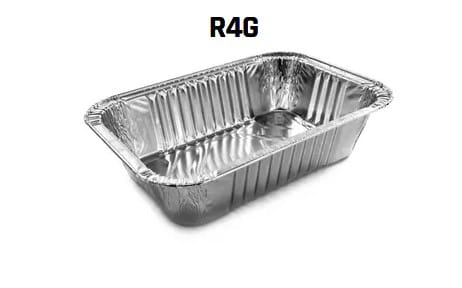 Foremka aluminiowa - prost.  430ml; 16x11x5cm   R4G(R15)  op.100 szt.  (20)  WP