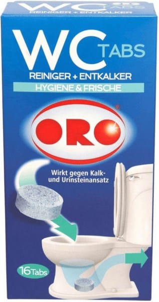 Pastylki do odkamieniania WC  ORO-60370  16x25g **