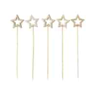 Patyczki Fingerfood 14cm Gwiazdki  op.100 szt. (8) drewniane 89949