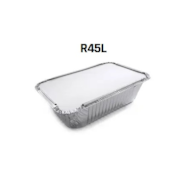 Foremka aluminiowa - prost. 900ml; 20,2x13,7x5cm  R-45L(R-21)  op.100 szt. (10)  do zamykania