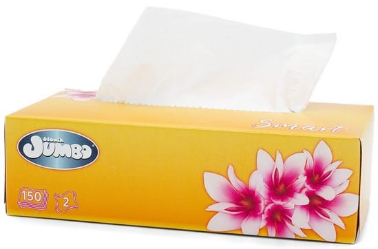 Chusteczki higieniczne w kartoniku SŁONIK 2 warstwowe  op 150 szt
