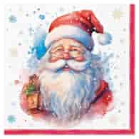 Serwetki - Boże Narodzenie  33x33cm  op.20 szt.  Portrait of Santa Claus