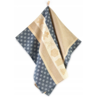 Ścierka kuchenna - bawełniana  50x70 Zwolex - Ciastek granatowo-beżowy