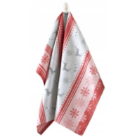 Ścierka kuchenna - bawełniana  50x70 Zwolex - Renifer czerwona