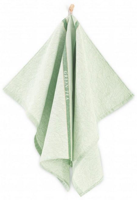 Ścierka kuchenna - bawełniana  50x70 Zwolex - Green Tea Leaves