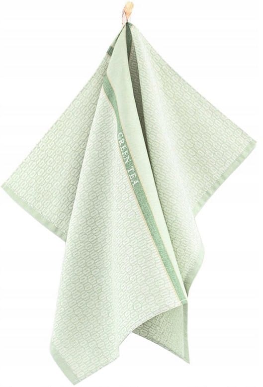 Ścierka kuchenna - bawełniana  50x70 Zwolex - Green Tea Pattern