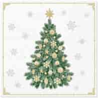 SERWETKI 33x33  SKŁ.3-warst.  op.20 szt. Boże Narodzenie  - Frosty Tree