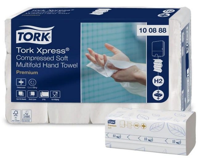 Ręcznik Z-Z Tork; XPRESS H2 100888 /skompresowany/ 4-panel.