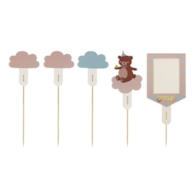 Topper na tort;  Miś, 12-14cm  op.5 szt.